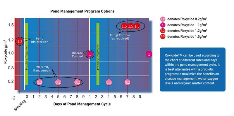 Roxycide for Aquaculture Disinfection